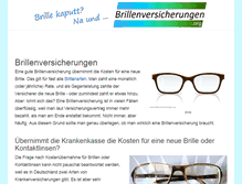 Tablet Screenshot of brillenversicherungen.org
